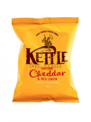 Kettle cheddar sajtos vöröshagymás chips 40 gr